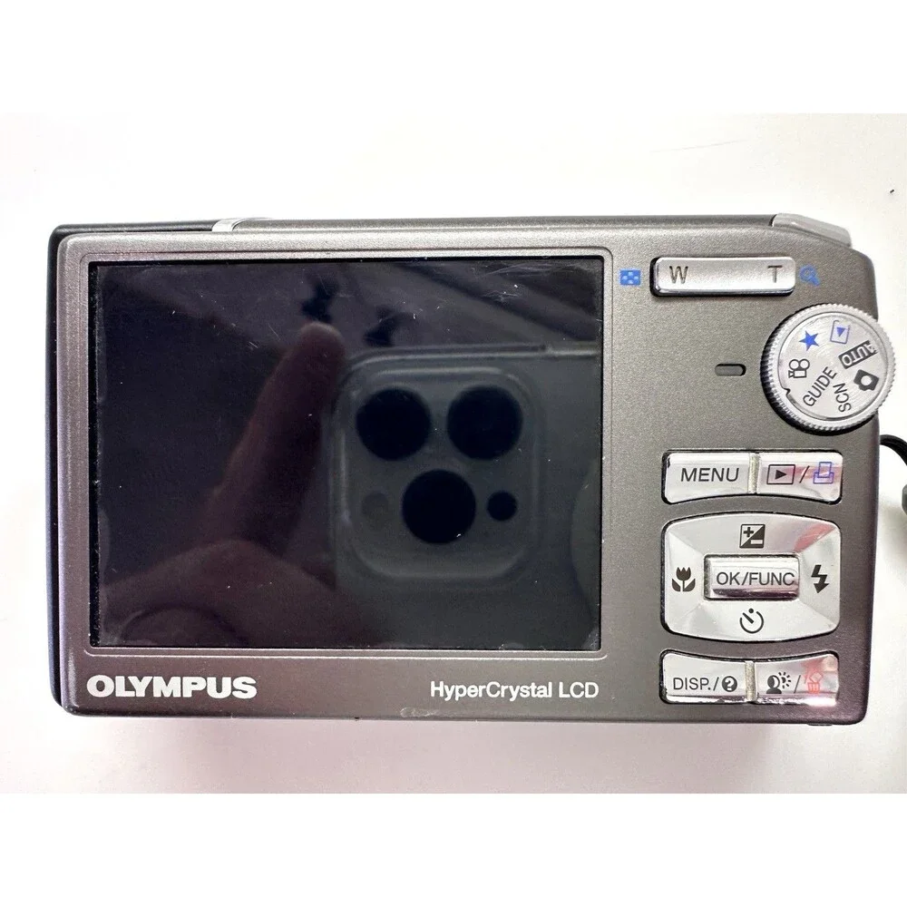 Olympus Stylus 1010 10.1MP Digital Camera Black Charger Battery Fujifilm Card